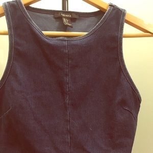 Denim crop top